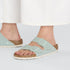 Birkenstock W Arizona Canvas Rivet Logo SURF GREEN - NARROW