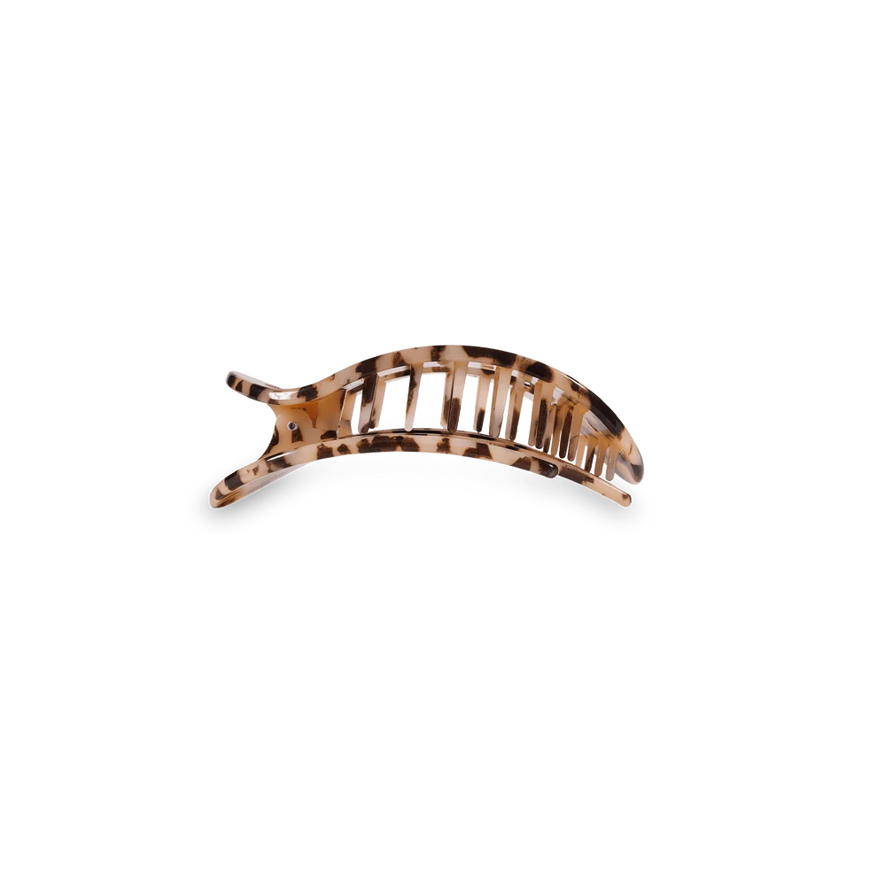 Teleties Tiny Flat Round Clip BLONDE TORTOISE