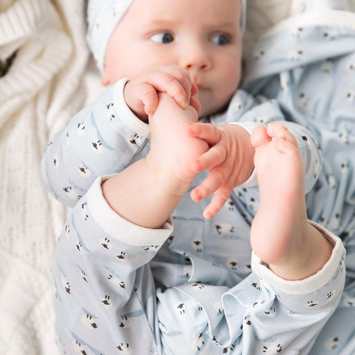 Magnetic Me Modal Coverall BAA BAA BABY BLUE