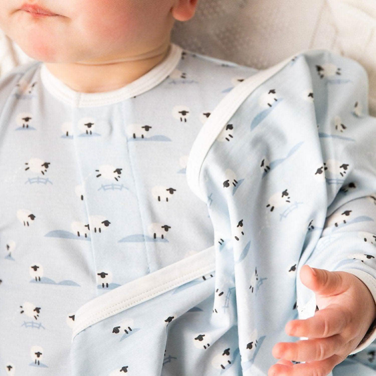 Magnetic Me Modal Blanket BAA BAA BABY BLUE