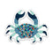 The Happy Sea 3" Crab Sticker