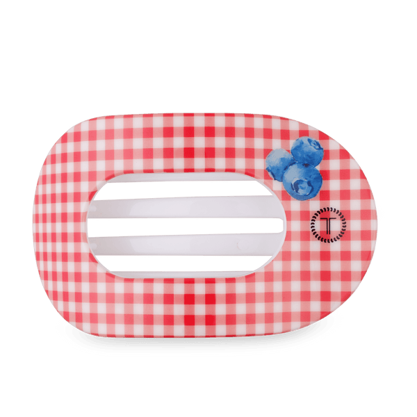 Teleties Large Flat Round Clip BLUEBERRY FARMS