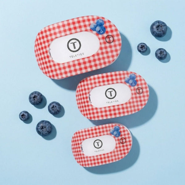 Teleties Large Flat Round Clip BLUEBERRY FARMS