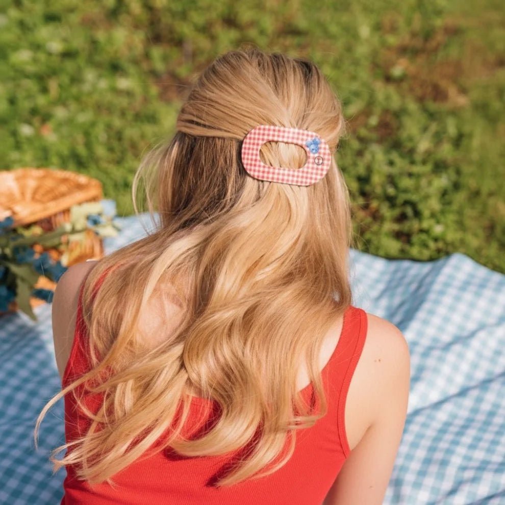 Teleties Medium Flat Hair Clip BLUEBERRY FARMS