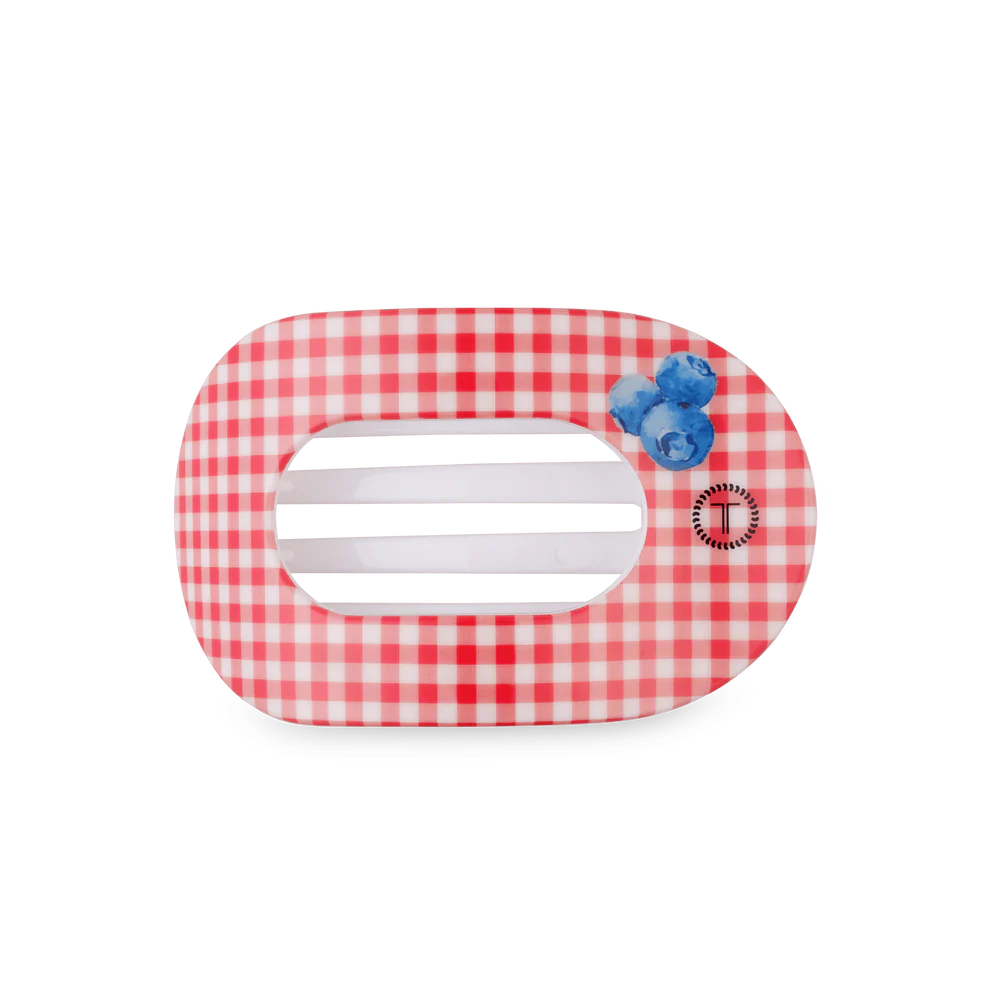 Teleties Medium Flat Hair Clip BLUEBERRY FARMS