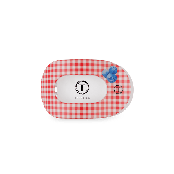 Teleties Small Flat Round Clip BLUEBERRY FARMS