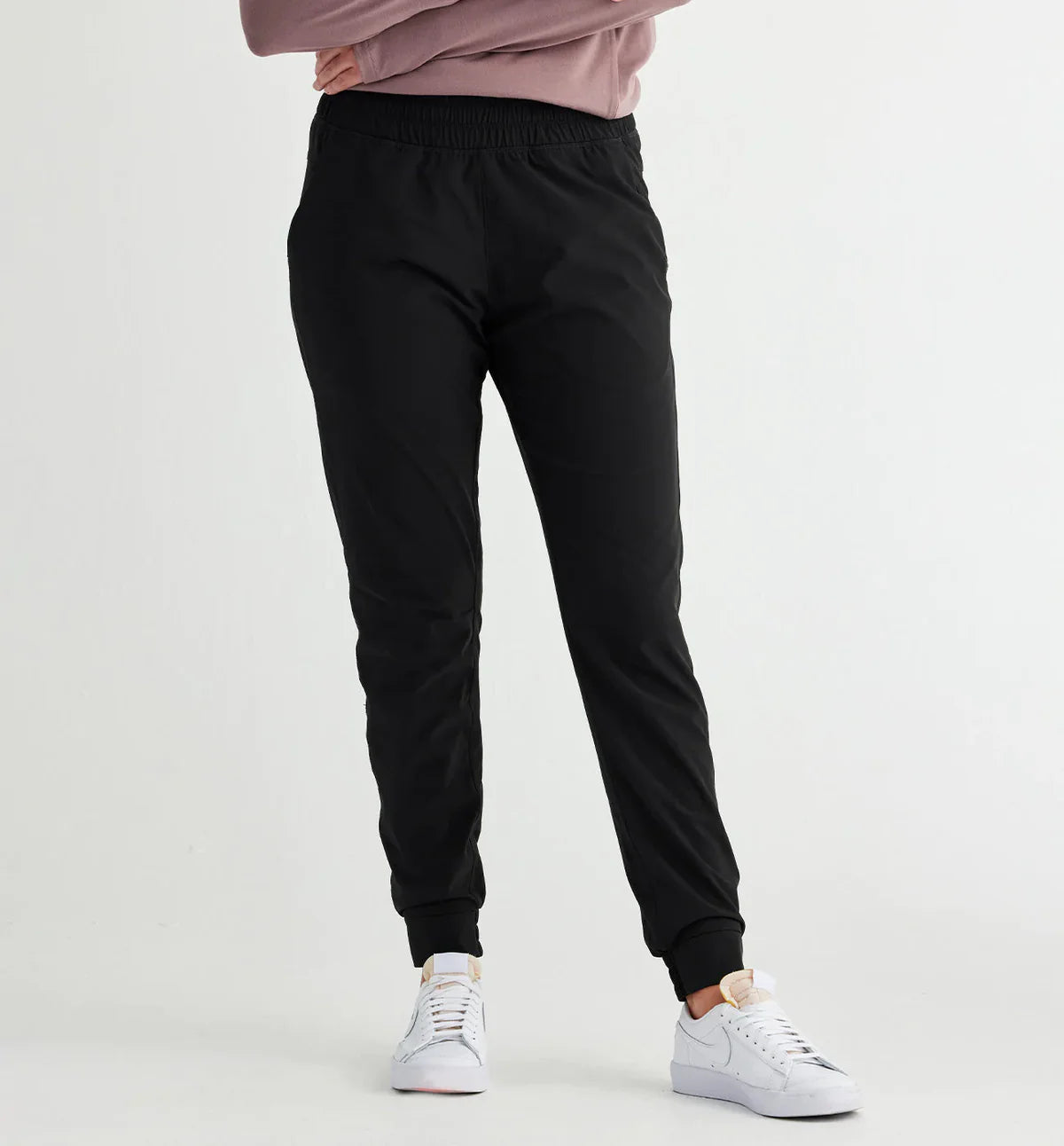 Free Fly W Bamboo Lined Pull On Breeze Jogger BLACK