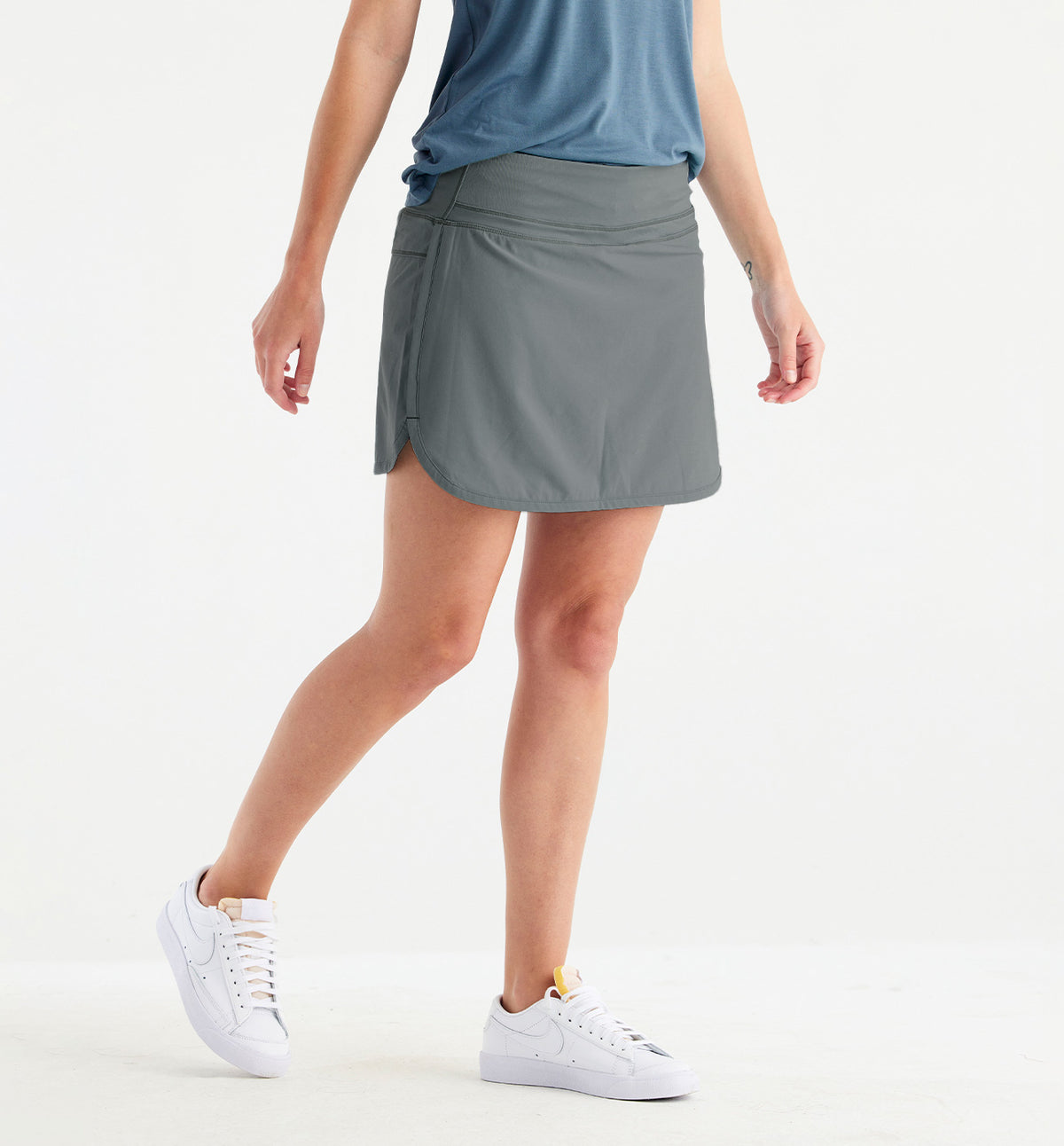 Free Fly W Bamboo Lined Breeze Skort SLATE