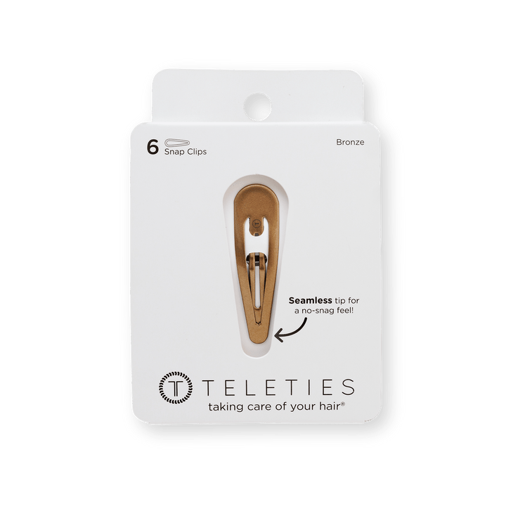 Teleties Snap Clip 6-Pack BRONZE