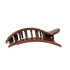 Teleties Large Flat Round Hair Clip BROWN CROCODILE
