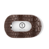 Teleties Large Flat Round Hair Clip BROWN CROCODILE