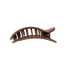 Teleties Medium Flat Round Hair Clip BROWN CROCODILE