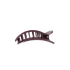 Teleties Small Flat Clip BURGUNDY BLISS