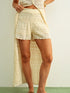 Miou Muse W Crochet Shorts BEIGE
