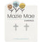 Mazie Mae CZ Cross Studs SILVER