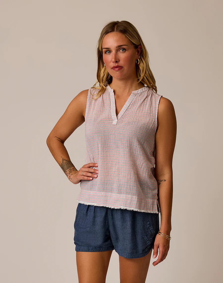 Carve Designs W Dylan Tank CAPTAIN STRIPE