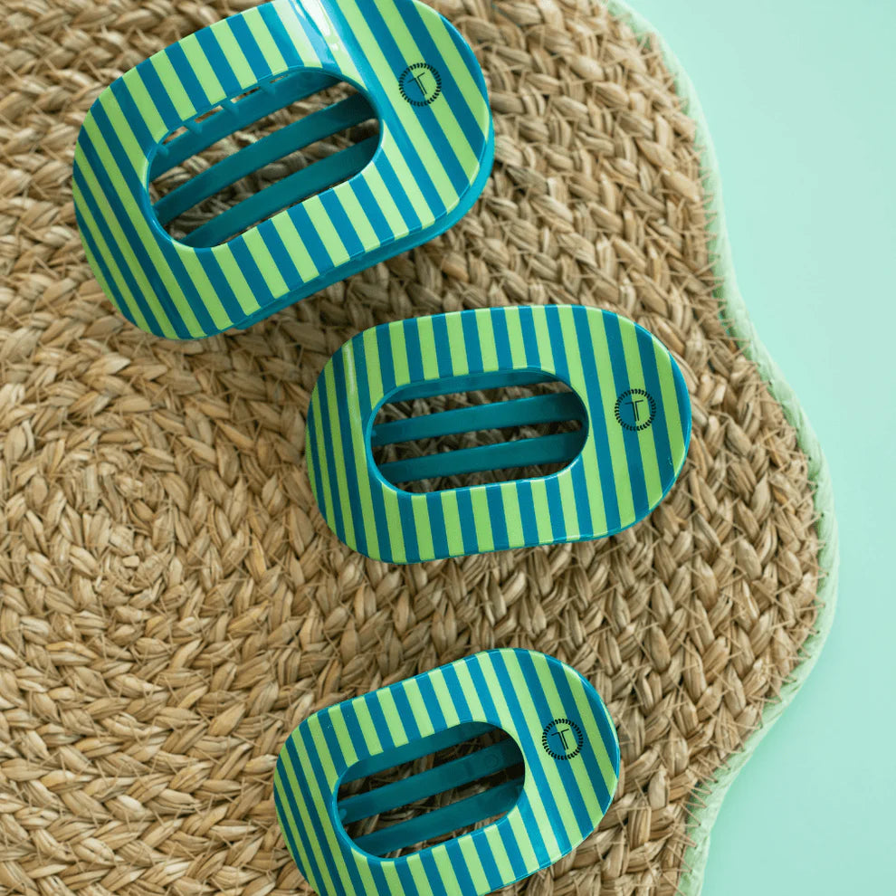 Teleties Large Flat Round Clip CABANA CUTIE