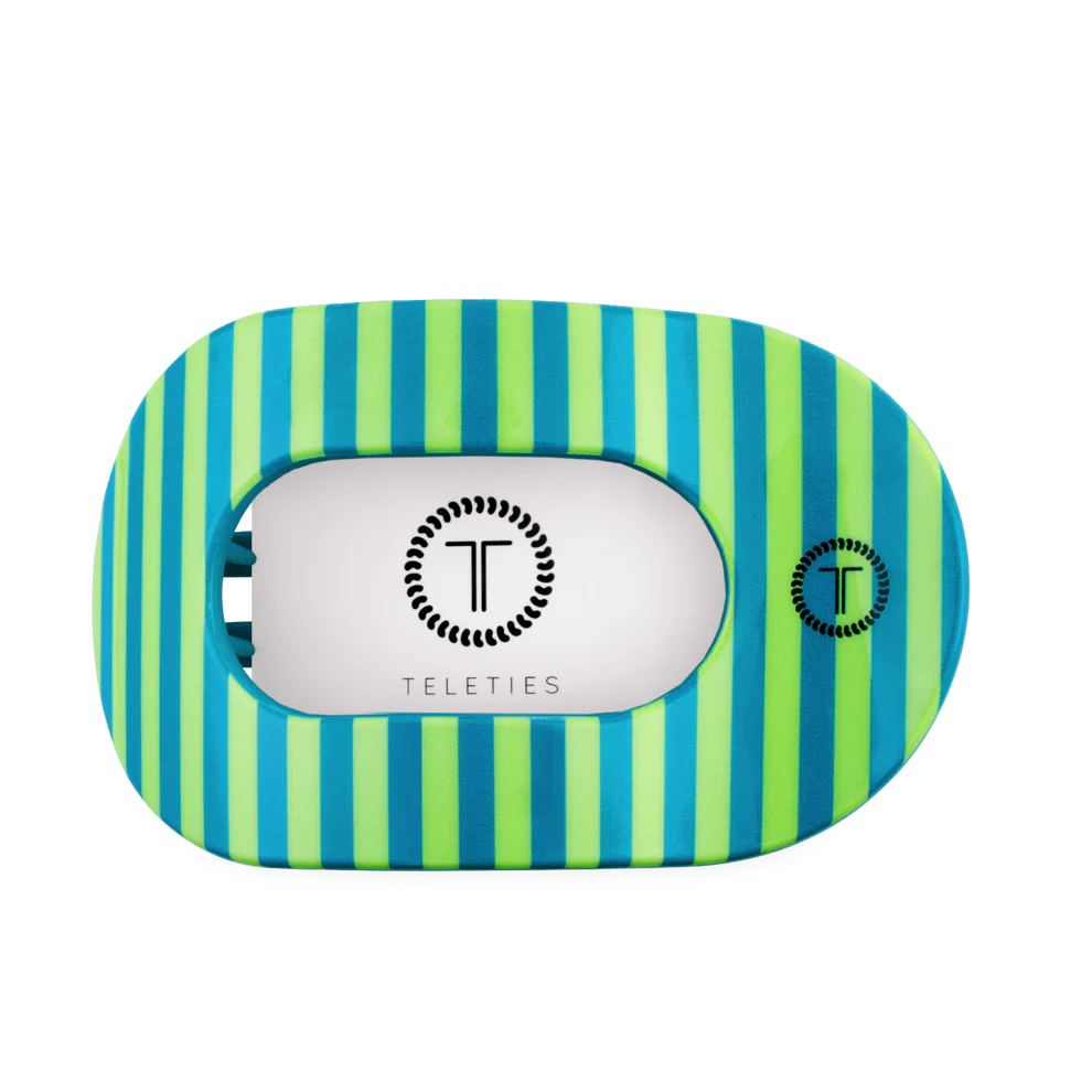 Teleties Large Flat Round Clip CABANA CUTIE