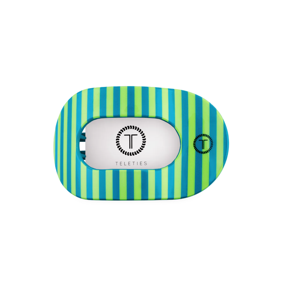 Teleties Medium Flat Round Clip CABANA CUTIE