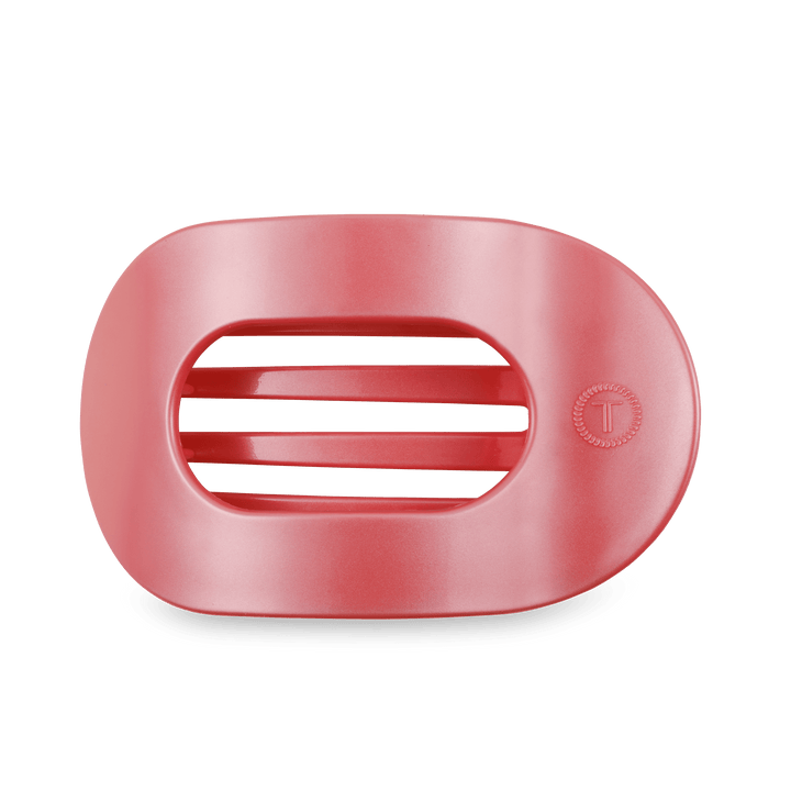 Teleties Large Flat Round Clip CALMING CORAL