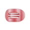 Teleties Medium Flat Round Clip CALMING CORAL