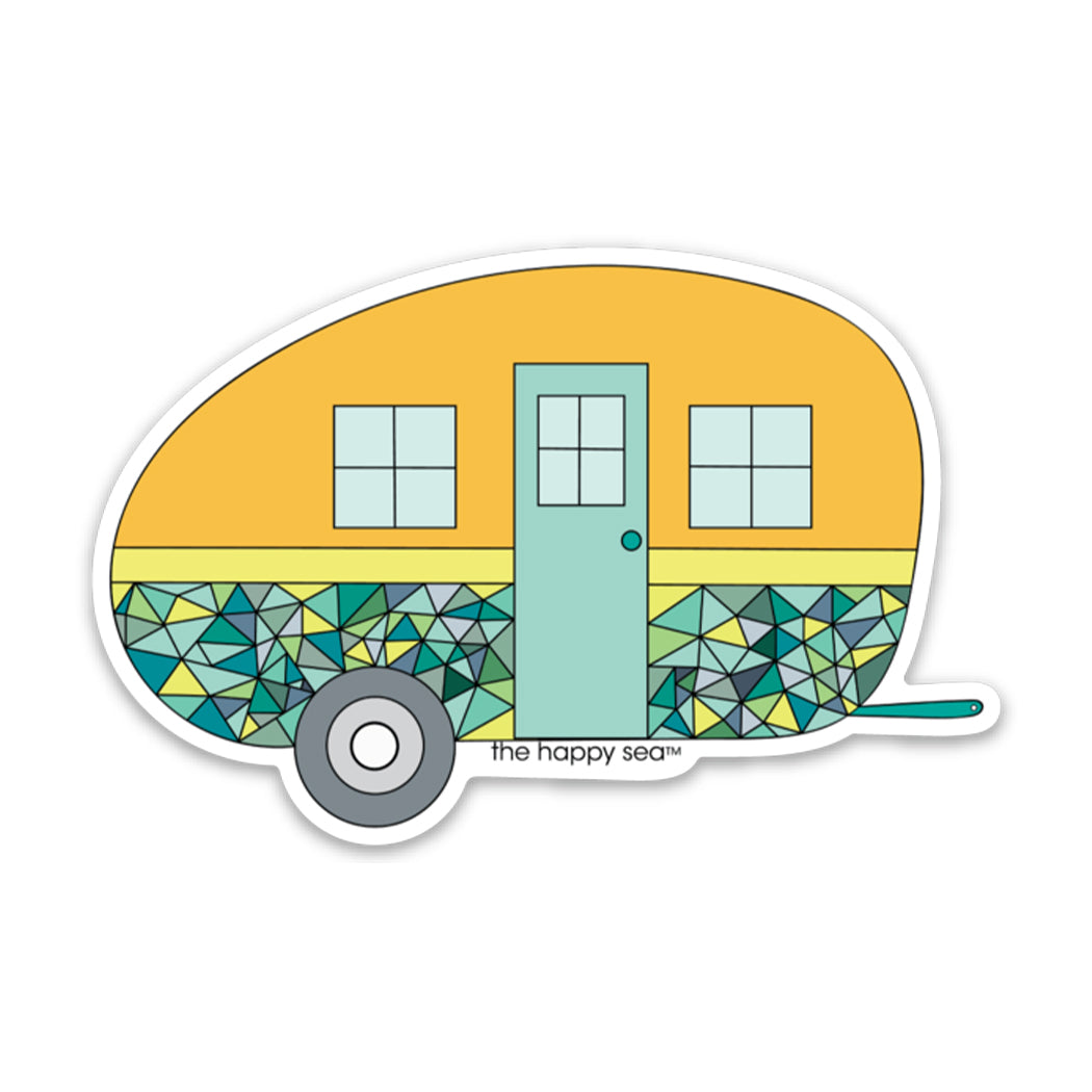 The Happy Sea 3" Camper Sticker