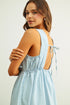 Miou Muse W U-Neck Chambray Dress LIGHT BLUE
