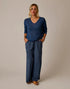 Carve Designs W Nico Linen Pant CAPTAIN CHAMBRAY