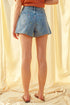 Miou Muse W Embroidered Denim Shorts DENIM