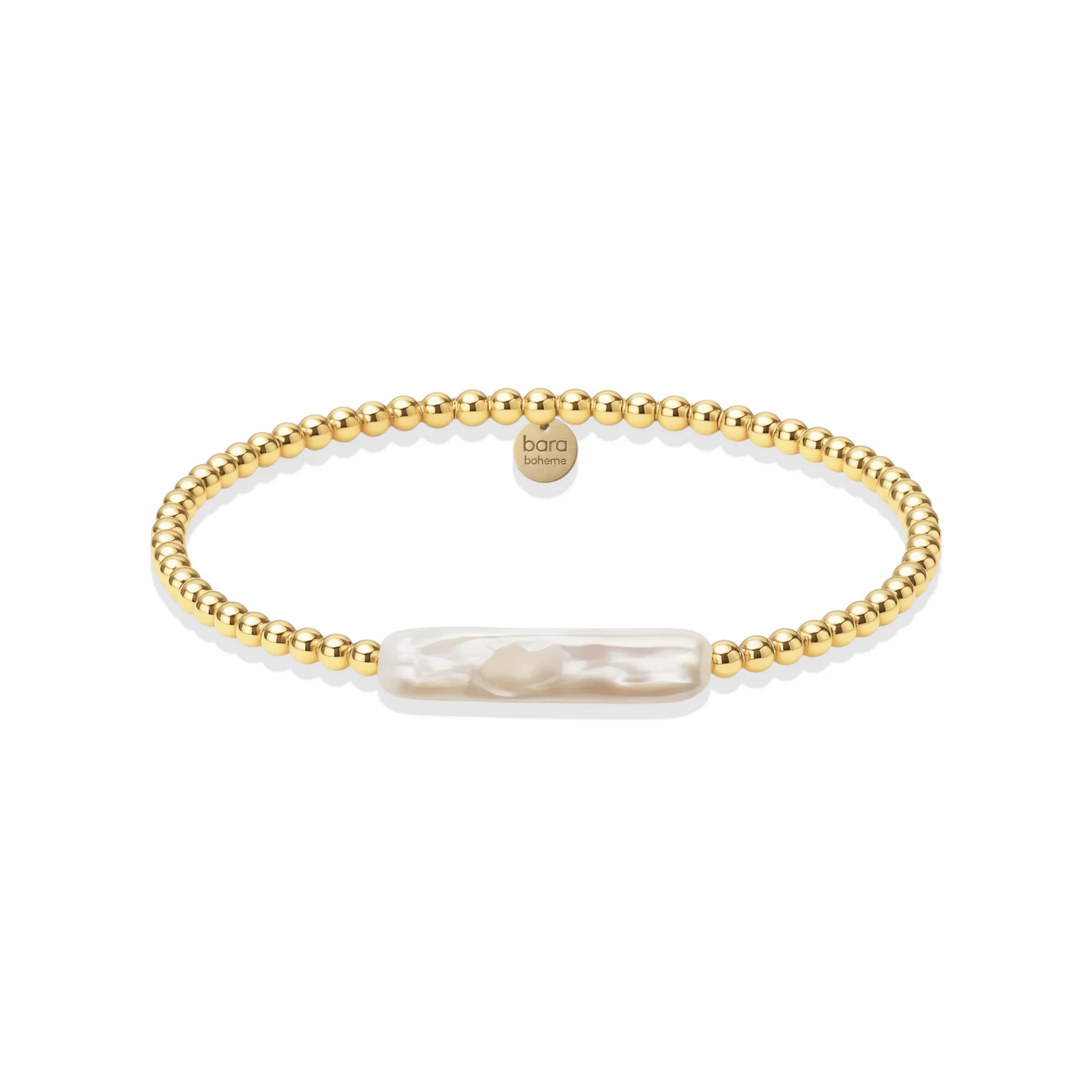 Bara Boheme Chrishell Pearl Beaded Gold Filled Bracelet