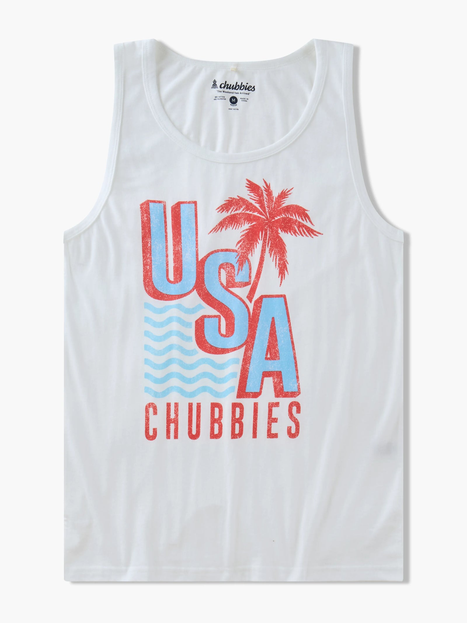 Chubbies M Tank The CHUB SPANGLED BANNER