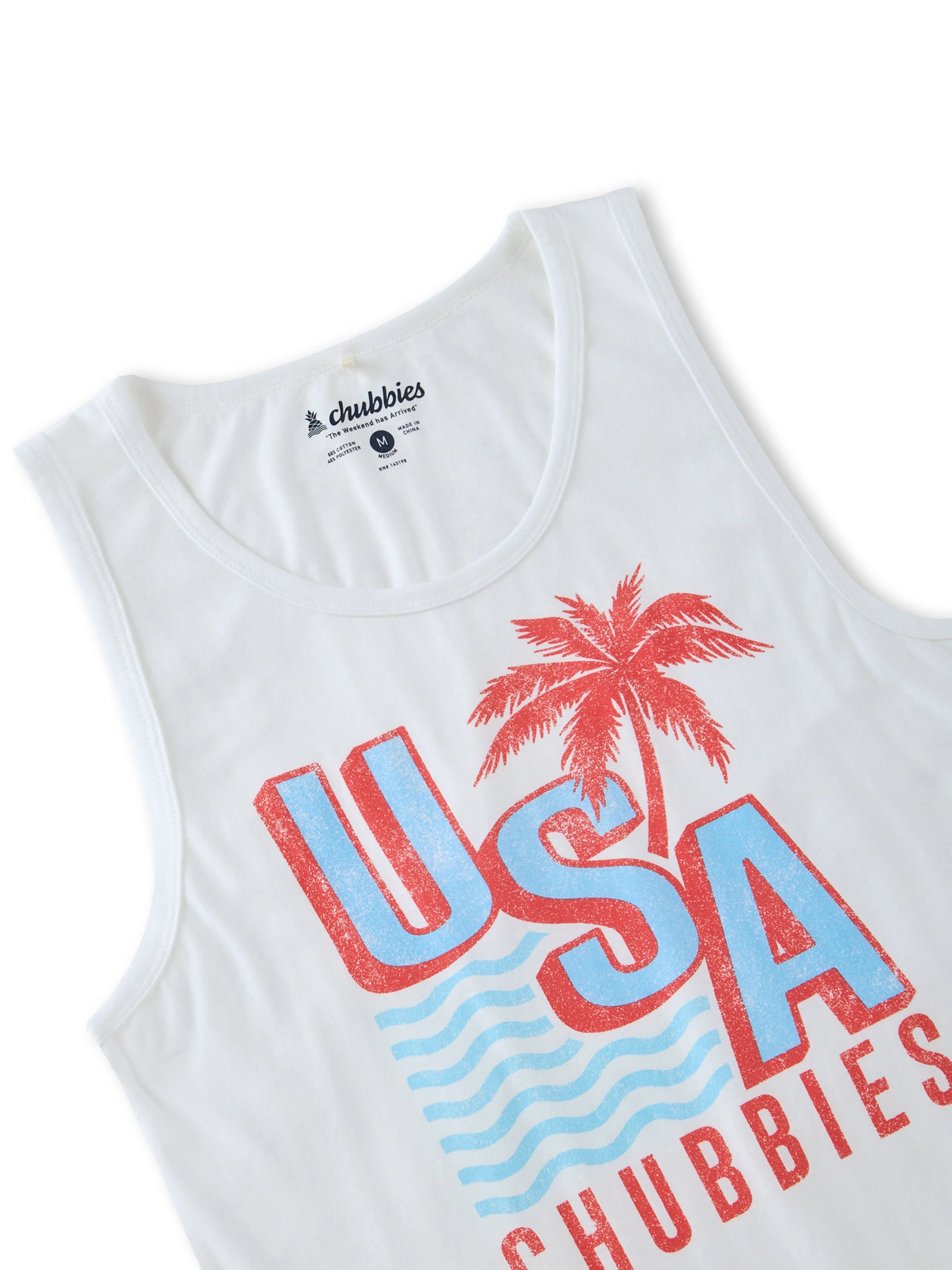 Chubbies M Tank The CHUB SPANGLED BANNER