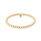 Bara Boheme Classic 4mm Beaded Bracelet Gold Filled