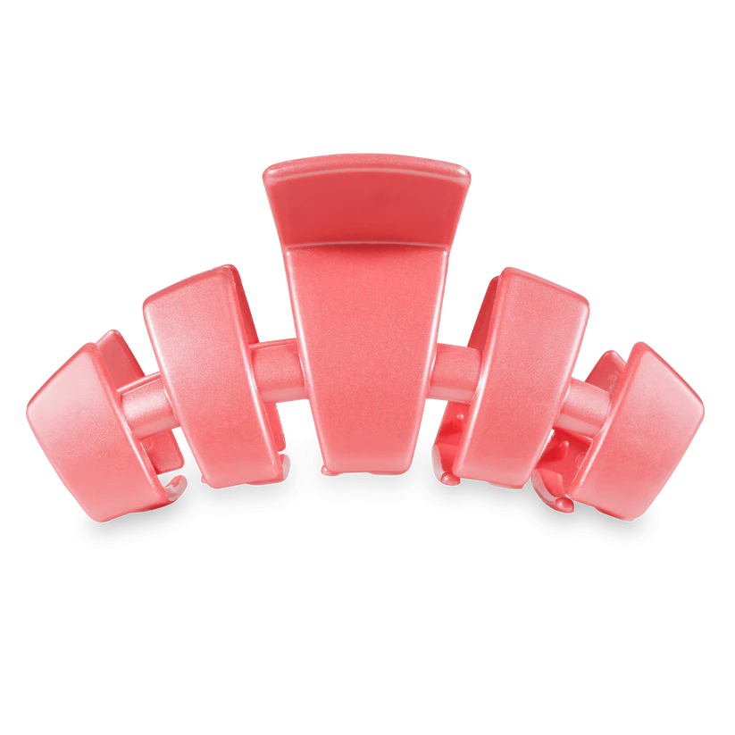 Teleties Large Classic Hair Clip CALMING CORAL