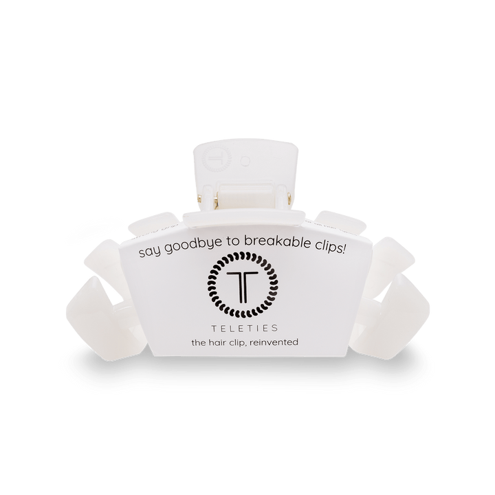Teleties Classic Small Clip COCONUT WHITE