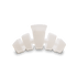 Teleties Classic Small Clip COCONUT WHITE