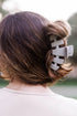 Teleties Classic Clip Large SILVER FLAMES