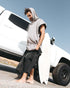 Sand Cloud M Border Classic Stripe Poncho GREY
