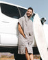 Sand Cloud M Border Classic Stripe Poncho GREY