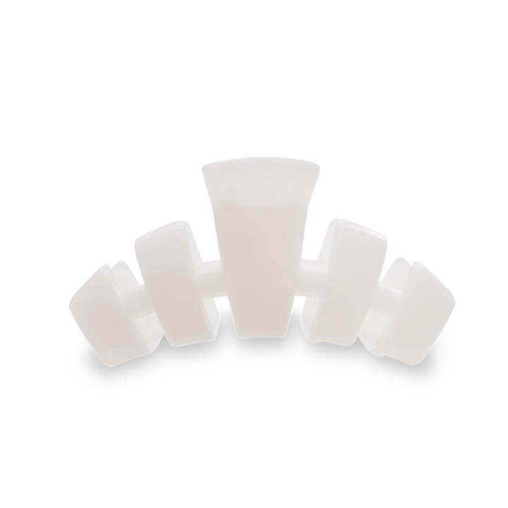 Teleties Medium Classic Hair Clip COCONUT WHITE