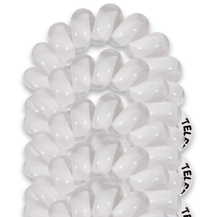 Teleties Mini 5-Pack COCONUT WHITE