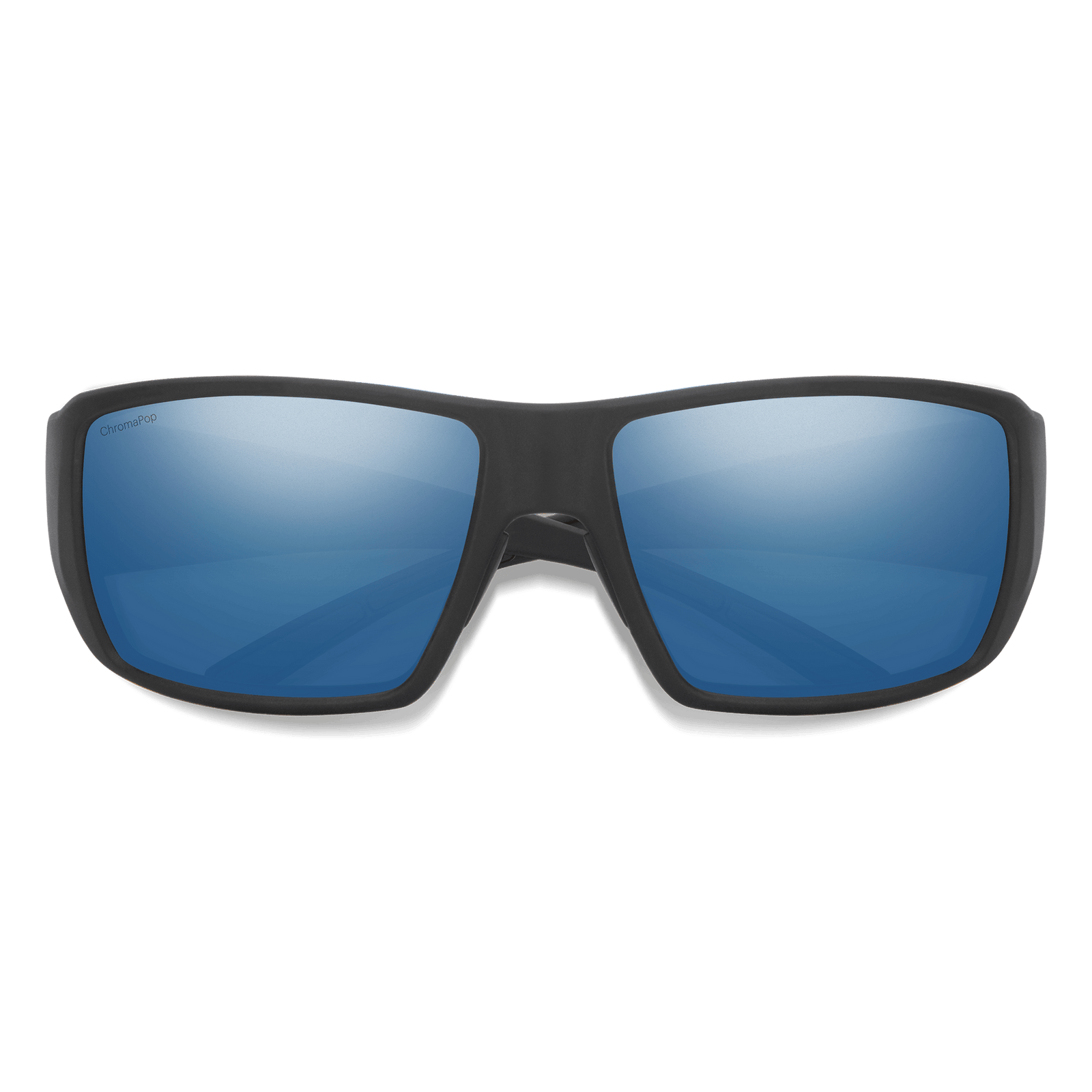 Smith Guide's Choice Matte Black | ChromaPop Polarized Blue Mirror