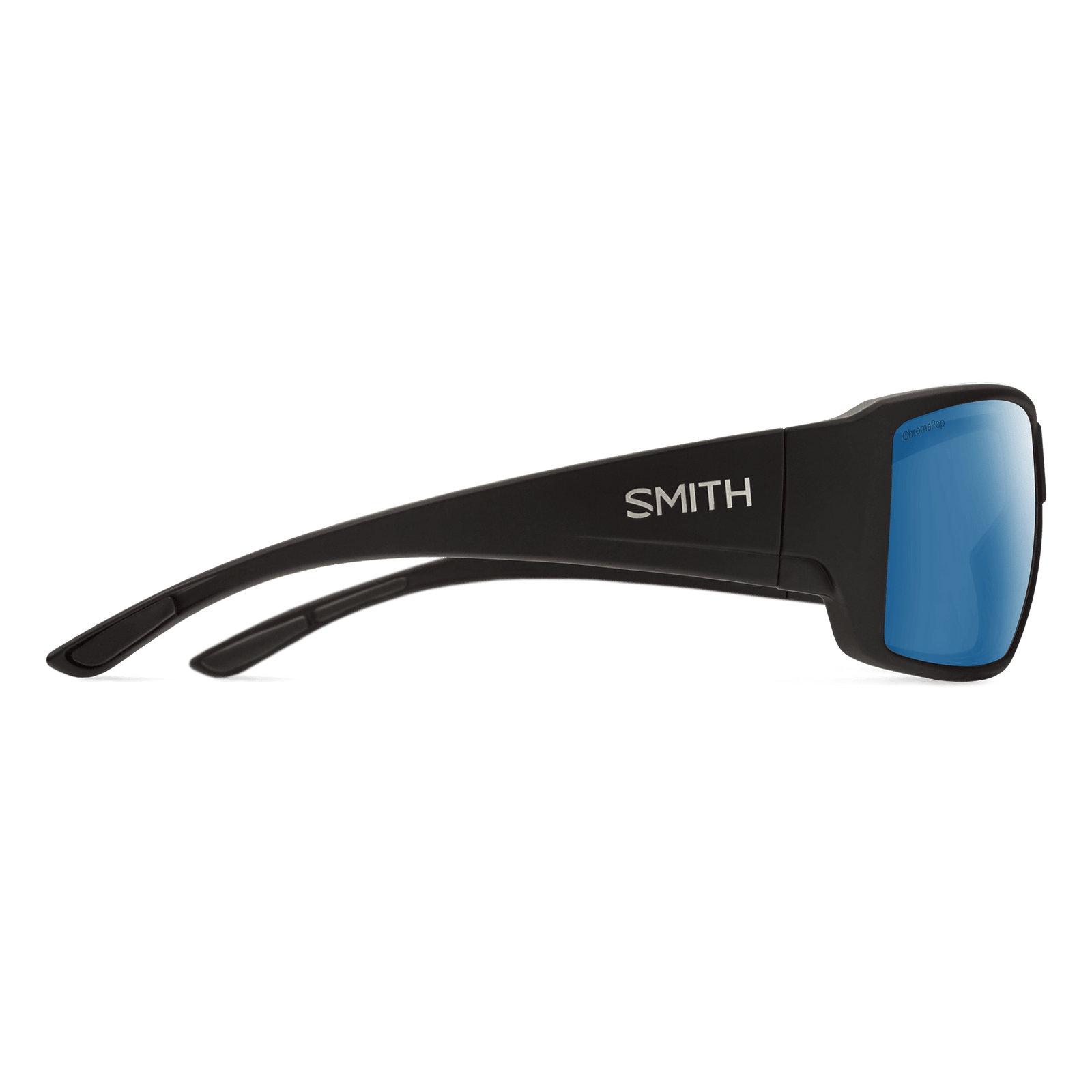 Smith Guide's Choice Matte Black | ChromaPop Polarized Blue Mirror