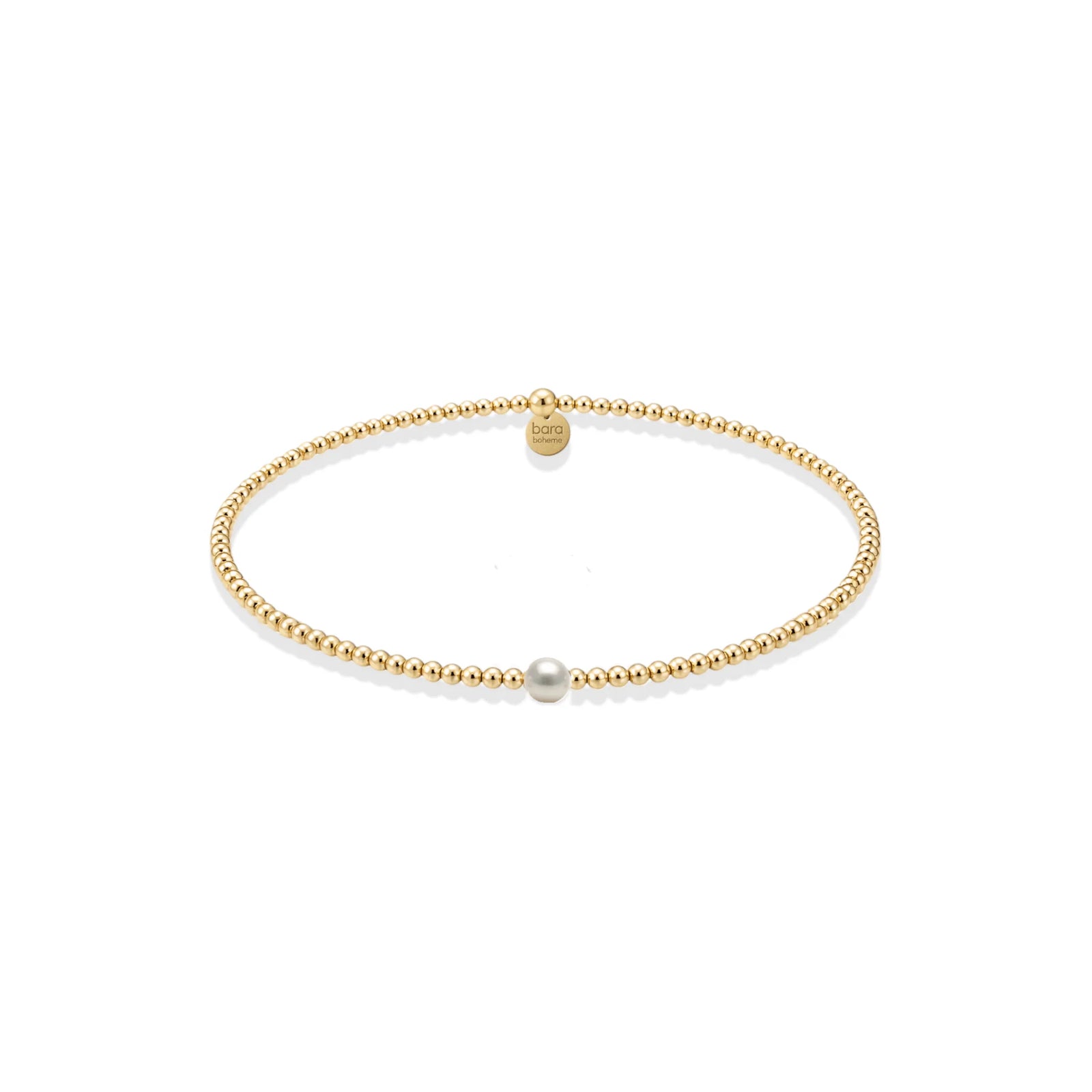 Bara Boheme Birthstone Bracelet JUNE - PEARL