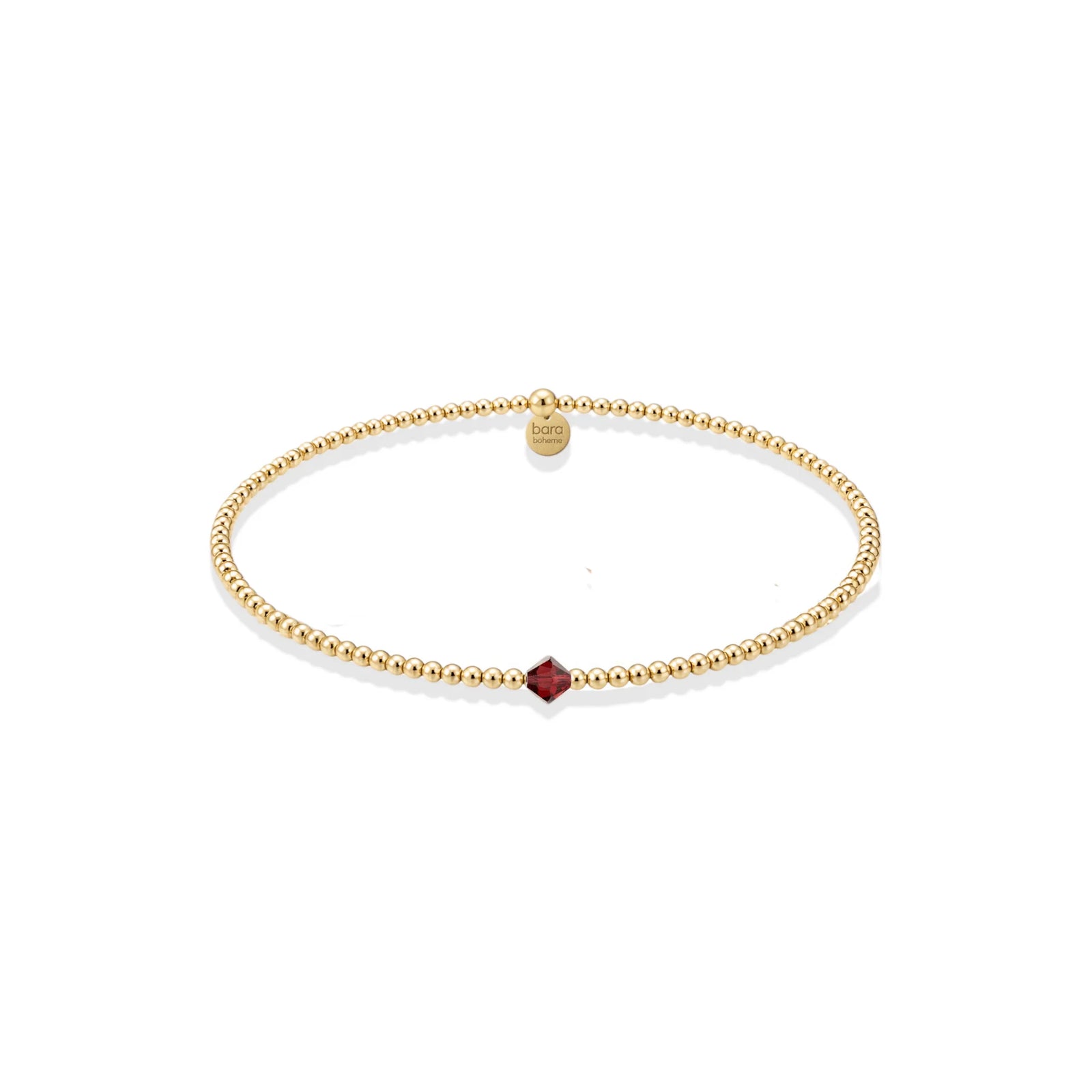 Bara Boheme Birthstone Bracelet JANUARY - GARNET
