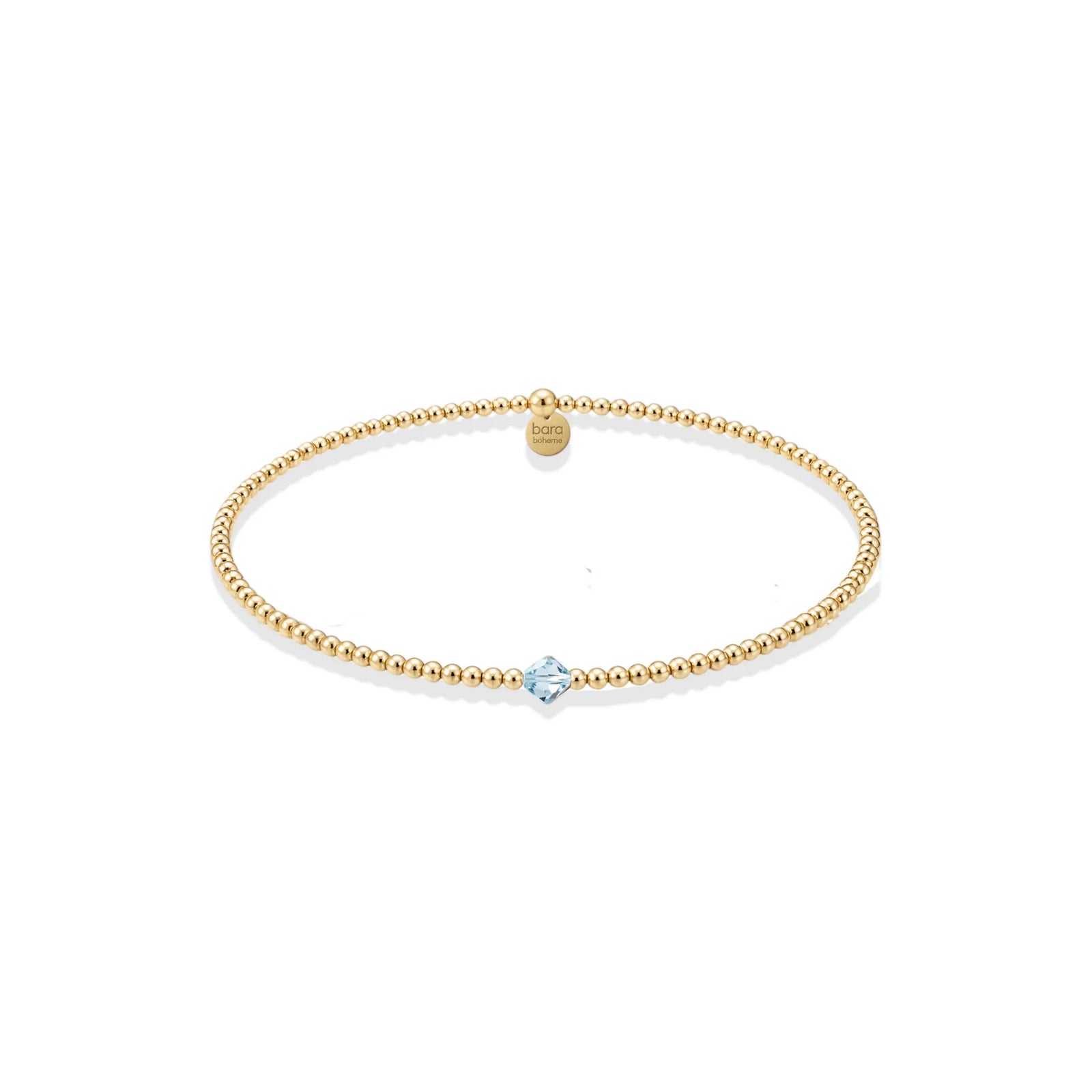 Bara Boheme Birthstone Bracelet MARCH - AQUAMARINE