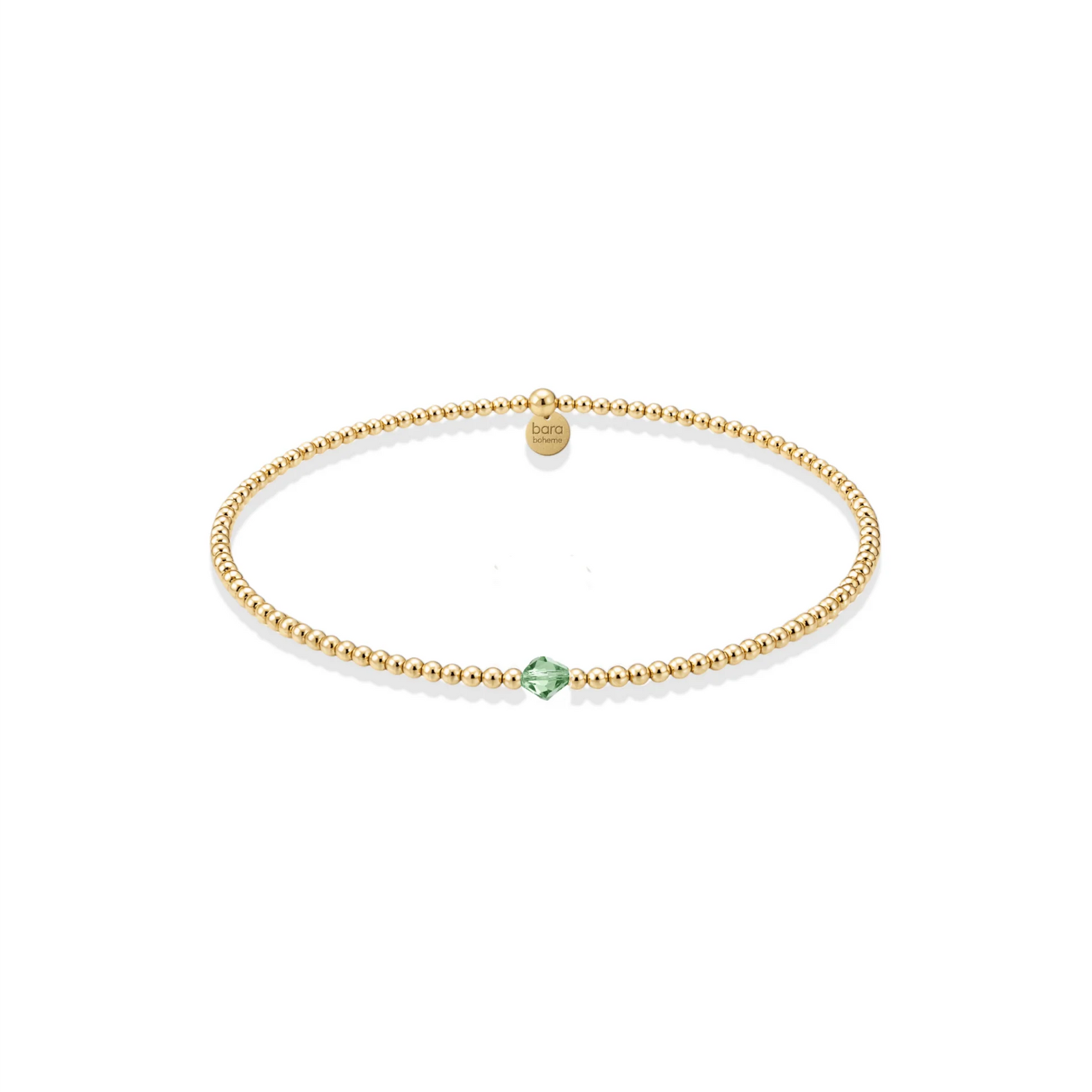 Bara Boheme Birthstone Bracelet AUGUST - PERIDOTE