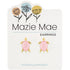 Mazie Mae Gold Rosewater Opal Turtle Studs PINK