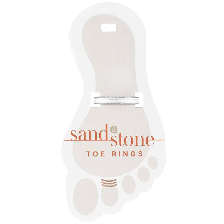 Sand & Stone Toe Ring SILVER WHITE SPARKLE