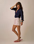 Carve Designs W Hellie Linen Short KENTUCKY STRIPE